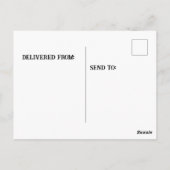 Clydesdale paard briefkaart (Achterkant)