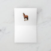 Clydesdale paard kaart (Binnen)