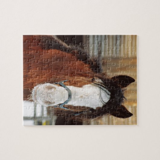 Clydesdale paard legpuzzel (Horizontaal)