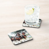 Clydesdale paarden bier onderzetter (Rechterzijde)