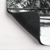 Clydesdale paarden Grazende (zwart-wit) mousep Muismat (Hoek)