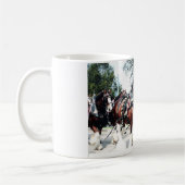 Clydesdale paarden koffiemok (Links)