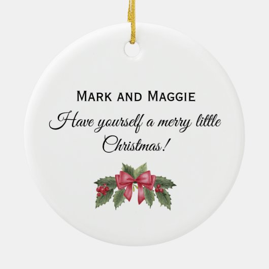 Clydesdale Paarden op Keramisch Kerstornament Keramisch Ornament (Achterkant)