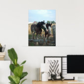 Clydesdale paarden poster (Thuiskantoor)