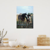 Clydesdale paarden poster (Keuken)