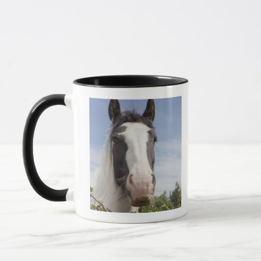 Clydesdale paardenportret mok (Links)