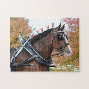 Clydesdale paardenpuzzel legpuzzel