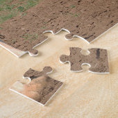 Clydesdale ploegpaarden. legpuzzel (Zijkant)