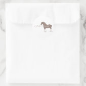 Clydesdale Ronde Sticker (Tas)