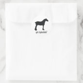 Clydesdale Ronde Sticker (Tas)