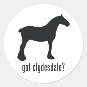 Clydesdale Ronde Sticker