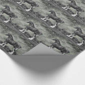 Clydesdale Stallion B&W Cadeaupapier (Hoek)