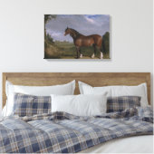 Clydesdale Stallion (Thoroughbred Horse) (Dier) Canvas Afdruk (Insitu (Slaapkamer))