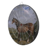 Clydesdale Stallion (Thoroughbred Horse) (Dier) Dartbord (Voorkant Rechts)