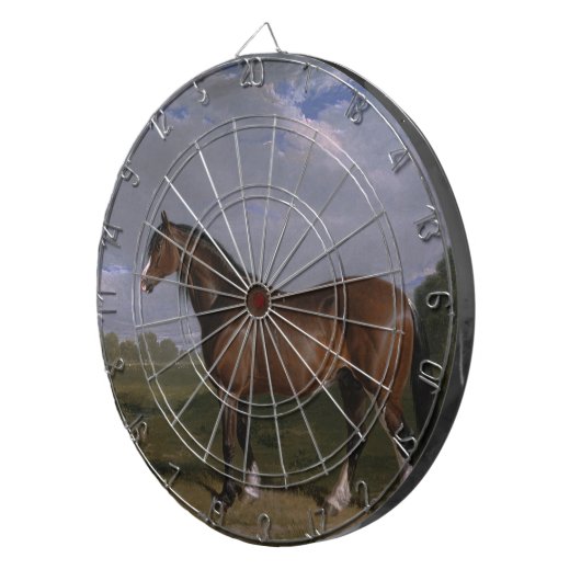 Clydesdale Stallion (Thoroughbred Horse) (Dier) Dartbord (Voorkant Rechts)