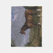 Clydesdale Stallion (Thoroughbred Horse) (Dier) Fleece Deken (Voorkant)