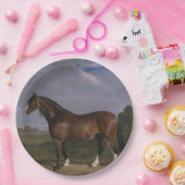 Clydesdale Stallion (Thoroughbred Horse) (Dier) Papieren Bordje (Feest)