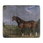 Clydesdale Stallion (Thoroughbred Horse) (Dier) Snijplank (Voorkant)