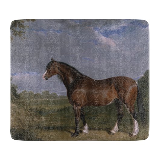 Clydesdale Stallion (Thoroughbred Horse) (Dier) Snijplank (Voorkant)