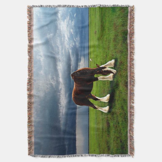 Clydesdale Storm Deken (Voorkant Verticaal)