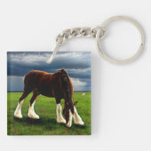 Clydesdale Storm Sleutelhanger (Achterkant)