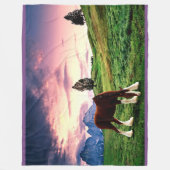 Clydesdale Sunset Fleece Deken (Voorkant)