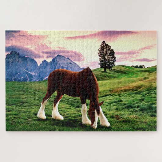 Clydesdale Sunset Legpuzzel (Horizontaal)