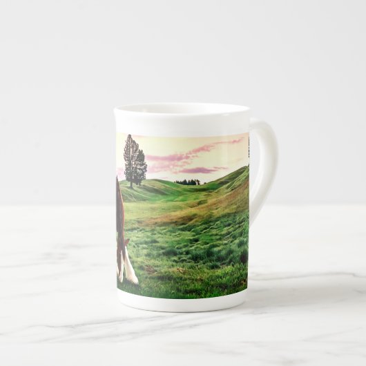 Clydesdale Sunset Porselein Kop (Voorkant rechts)