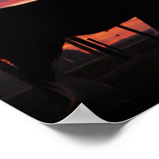 Clydesdale Sunset Poster (Hoek)