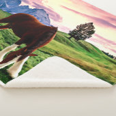 Clydesdale Sunset Sherpa Deken (3/4)