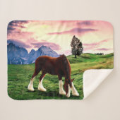 Clydesdale Sunset Sherpa Deken (Voorkant (horizontaal))