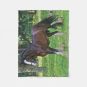 Clydesdalepaard Fleece Deken (Voorkant)