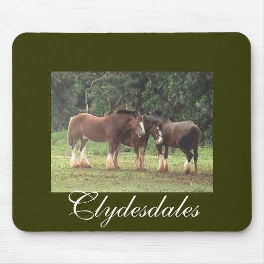 Clydesdales Mousepad Muismat (Voorkant)