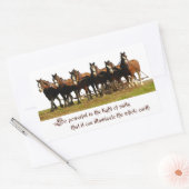 Clydesdales Rechthoekige Sticker (Envelop)