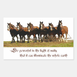 Clydesdales Rechthoekige Sticker