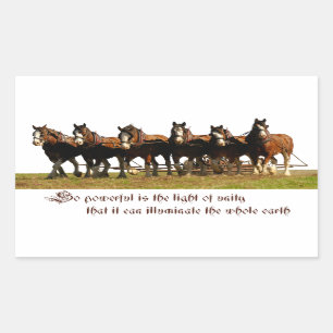 Clydesdales Rechthoekige Sticker