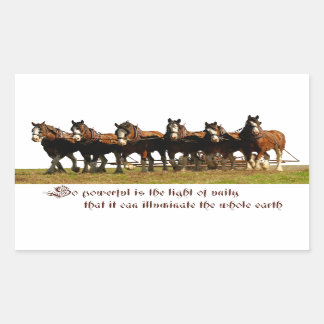 Clydesdales Rechthoekige Sticker