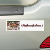 Clydesdales Rule Horse Art Bumpersticker (Op auto)