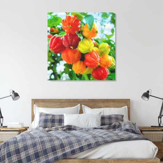 CM12135 - Pitanga, tropisch fruit Canvas Afdruk (Insitu (Slaapkamer))