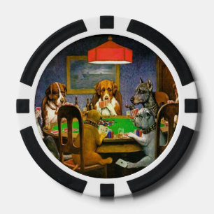CM Coolidge Honden Huisdieren Pokerkaarten Humor B Pokerchips