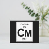 Cm - Curium Briefkaart (Staand voorkant)