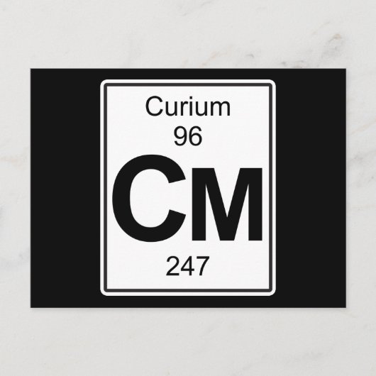 Cm - Curium Briefkaart (Voorkant)