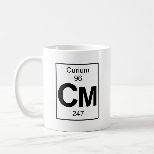 Cm - Curium Koffiemok (Links)