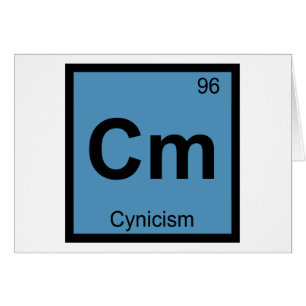 Cm - Cynisme Filosofie Chemisch symbool