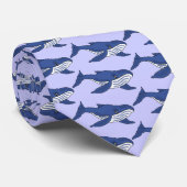 CM- Fun Blue Whale-Stropdas Stropdas (Opgerold)