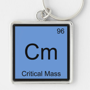Cm - Kritieke Massa Chemie Elementsymbool T-shirt Sleutelhanger