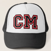 'CM' Monogram Trucker Pet (Voorkant)