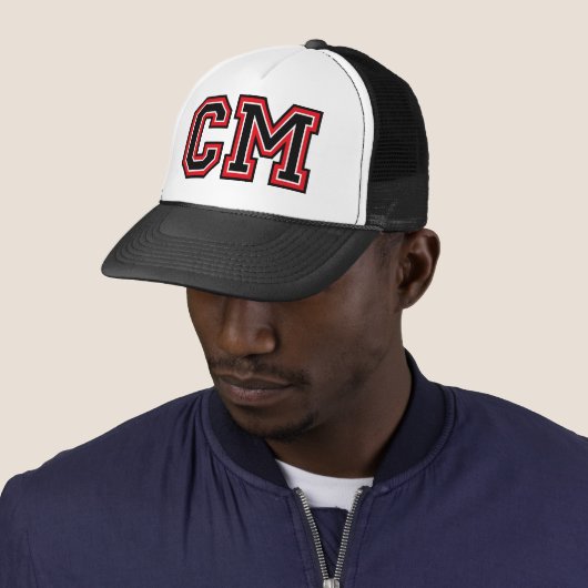'CM' Monogram Trucker Pet (In situ)
