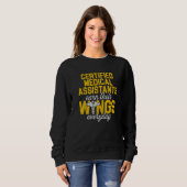 Cma Certified Medical Assistant Earn Wing Assistin Trui (Voorkant volledig)