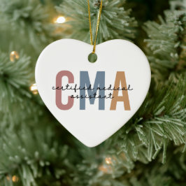 CMA Certified Medical Assistant Keramisch Ornament